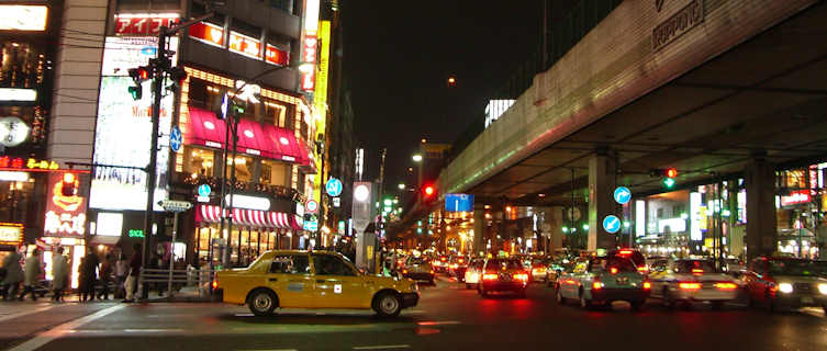 Roppongi district at night, Tokyo, Japan