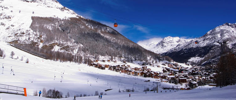 Saas-Fee is a high-altitude resort