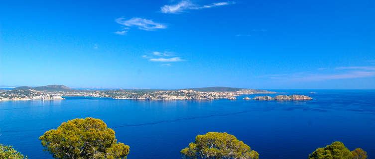 Shoreline in the Balearic islands