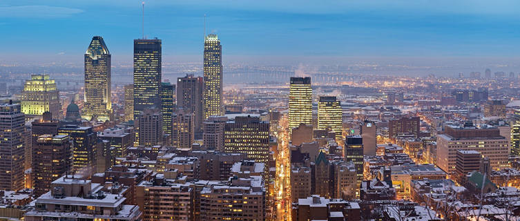 Skyline at Twilight, Montreal