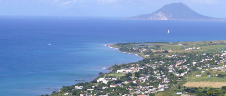 St Eustatius viewed from St Kitts