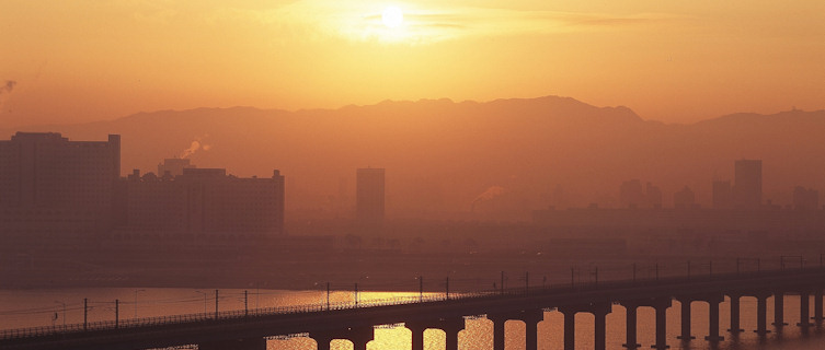 Sunset over Seoul, South Korea