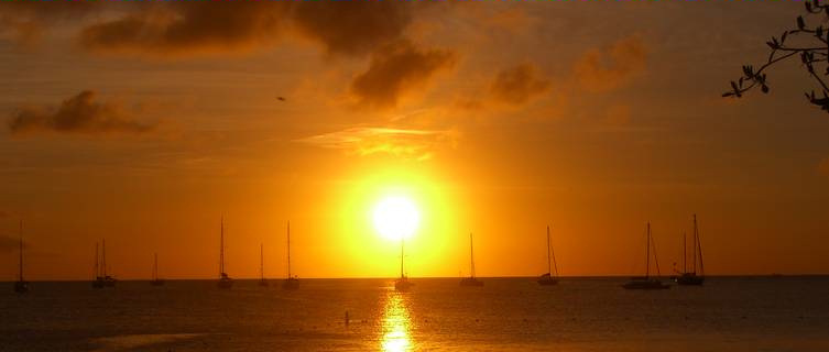 Sunset, Reduit Beach, at Rodney Bay, St Lucia