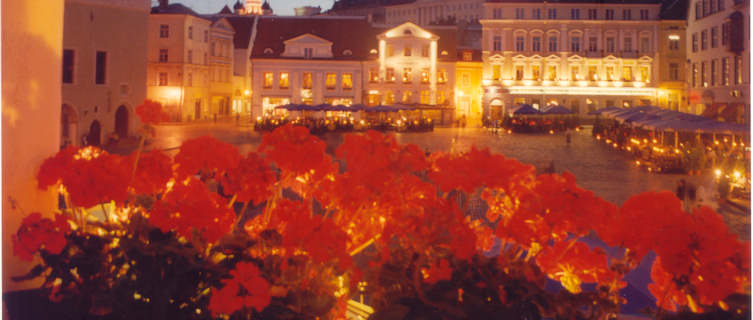 Tallinn at night