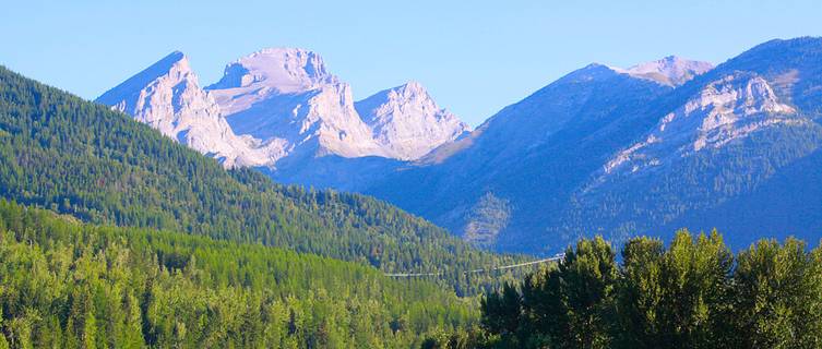 The Elk River, Fernie, British Columbia, Canada