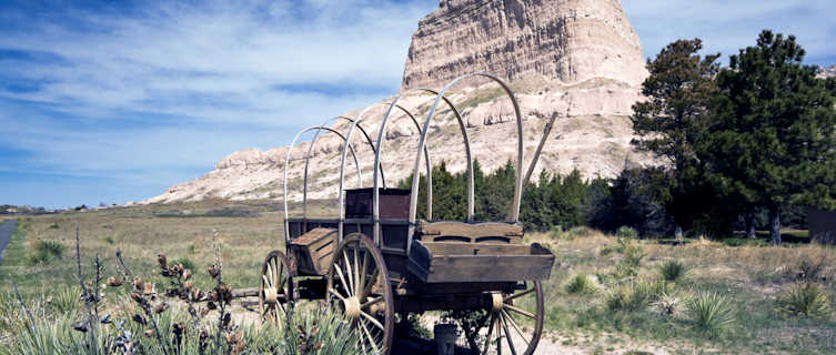 The Oregon Trail winds through Nebraska