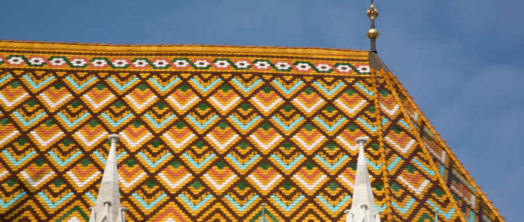 Traditional church roof, Hungary