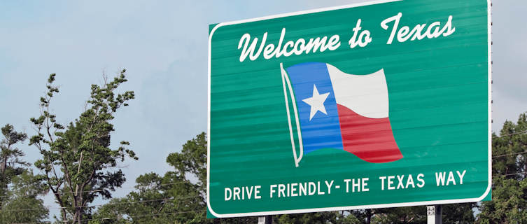 Welcome to Texas sign