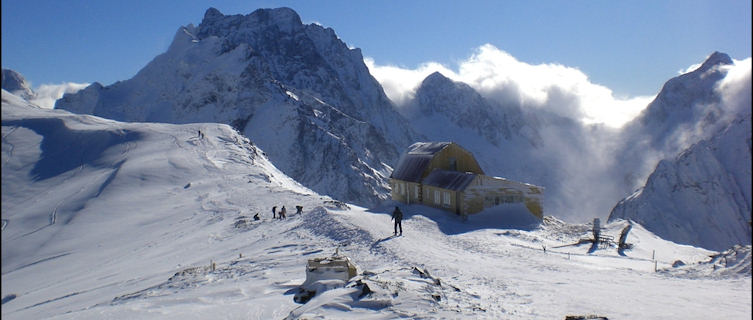 Wintry Caucasus Mountains