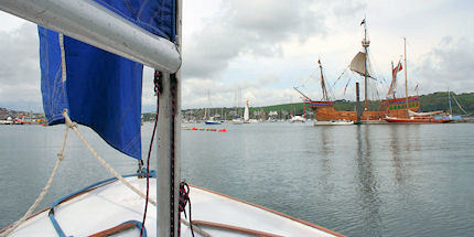 Take to the helm during a sailing lesson 