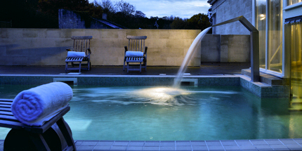 Relax in the outdoor pool