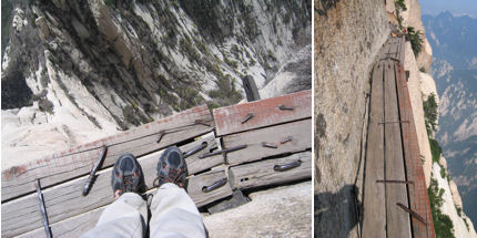 Flirting with terror on Mount Huashan