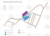 Ubon Ratchathani Airport map
