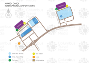 Xiamen Gaoqi International Airport map